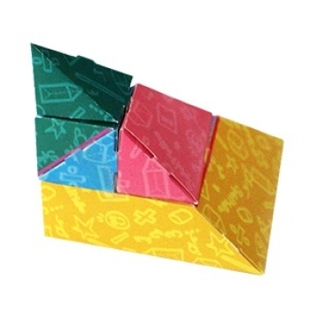 수지원에듀마트,변신삼각뿔 퍼즐(10인용/종이)